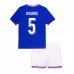 Maillot de foot France Jules Kounde #5 Domicile vêtements enfant Europe 2024 Manches Courtes (+ pantalon court)